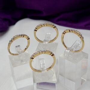 Gold Vermeil Sterling Silver Stacking Rings